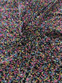 Confetti Sequin Stretch Velvet Fabric - Black, Lilac, Light Blue, Pink, Black Multi, 54" Width (1 Yard)