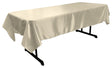 Ivory Bridal Satin Rectangular Tablecloth 60 x 108″