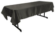 Black Bridal Satin Rectangular Tablecloth 60 x 126″