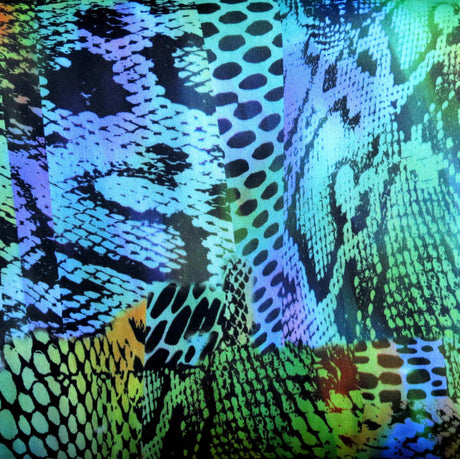 Swim Knit Nylon Spandex Animal Print 1 Yard 16 Inch Piece