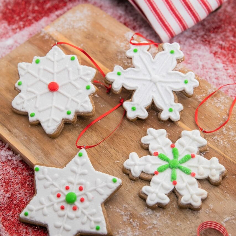 4 Inch Snowflake Cookie Ornament Decorative Christmas Tree Ornament