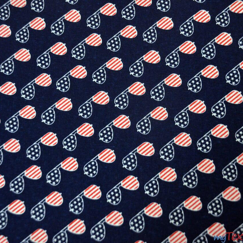 Cool Glass Cotton Fabric - Patriotic Print, 58/60" Wide (Yards)