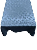 Square Tablecloth Roses Jacquard Satin Fabric - Floral Jacquard, 51" X 51" (1 Piece)