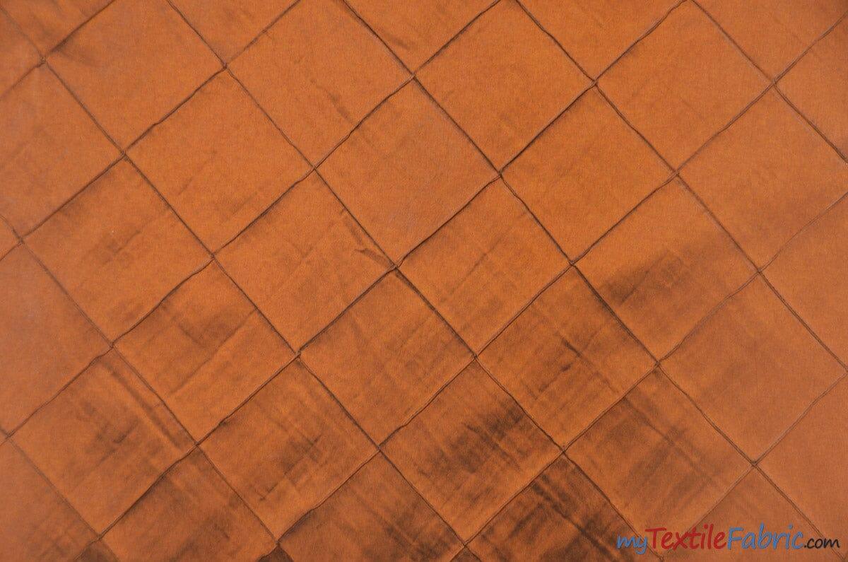Taffeta Pintuck Fabric - 4" X 4" Diamond Pattern, 58" Width, Multiple Colors (1 Yard)