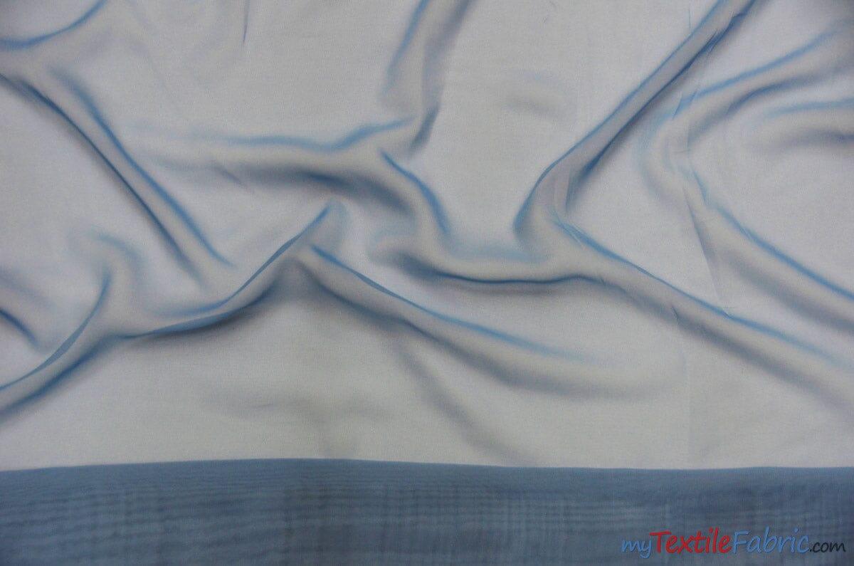 Polyester Chiffon Fabric - Super Soft, Flowy, Sheer, 58/60" Width, 100% Polyester (By The Continuous Yards & Bolts)