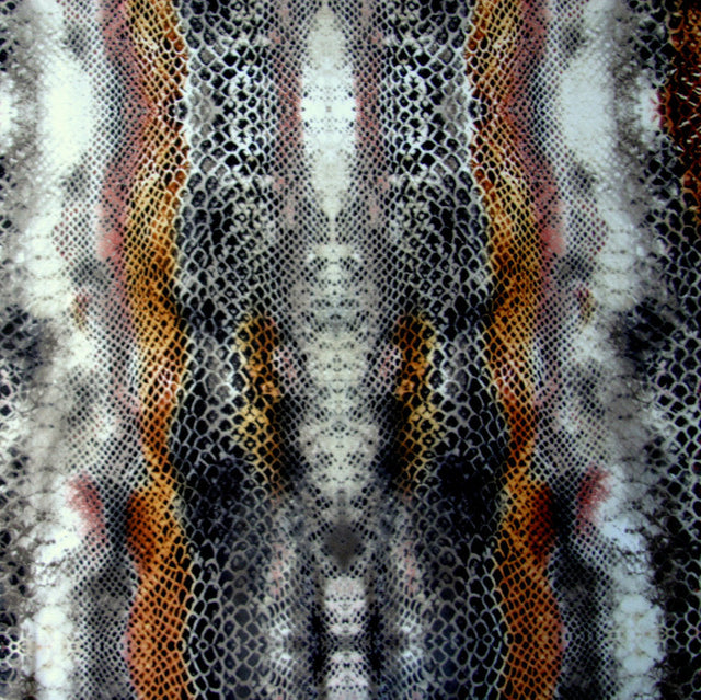 Nylon Lycra Swimsuit Fabric Copper Python UV Treated