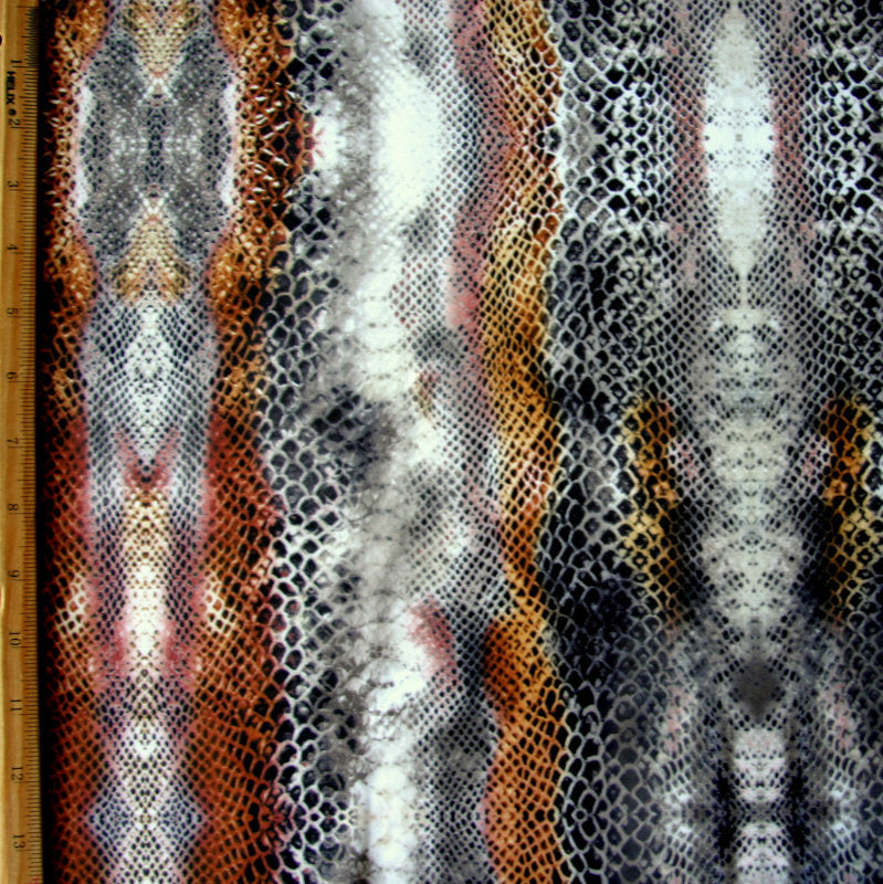 Nylon Lycra Swimsuit Fabric Copper Python UV Treated