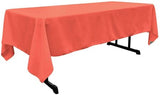 Polyester Rectangular Tablecloth 60x144 Inch – Durable Reusable Table Linen for Weddings, Parties, Banquets & Events