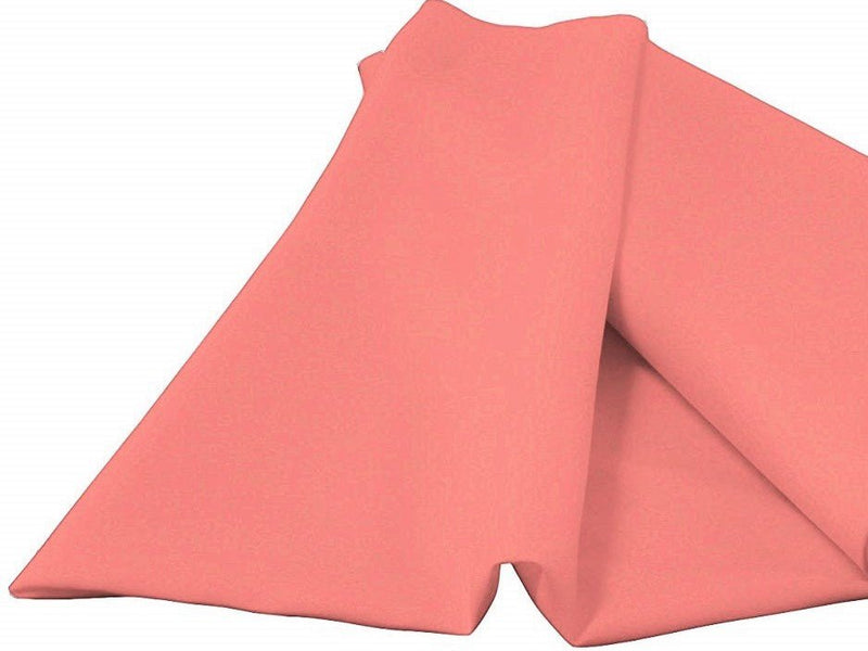 Coral Polyester Poplin Fabric - Coral, 58/59" Width (1 Yard)