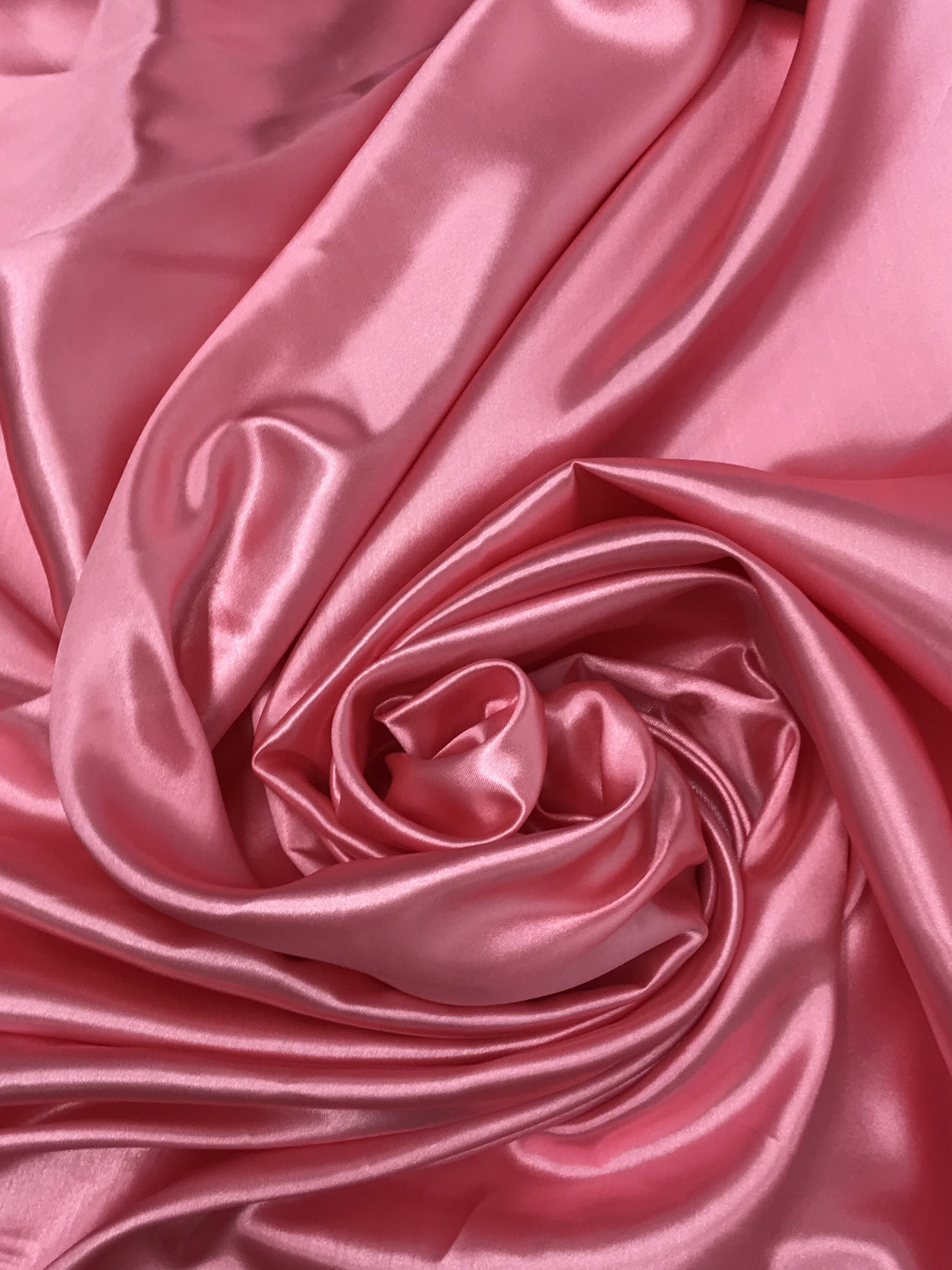 Coral Medium Satin Polyester Fabric - Coral, 58"-60" Wide