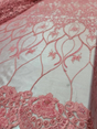 Beaded Lace Floral Coral