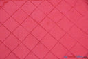 Taffeta Pintuck Fabric - 4" X 4" Diamond Pattern, 58" Width, Multiple Colors (1 Yard)