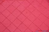 Taffeta Pintuck Fabric - 4" X 4" Diamond Pattern, 58" Width, Multiple Colors (1 Yard)