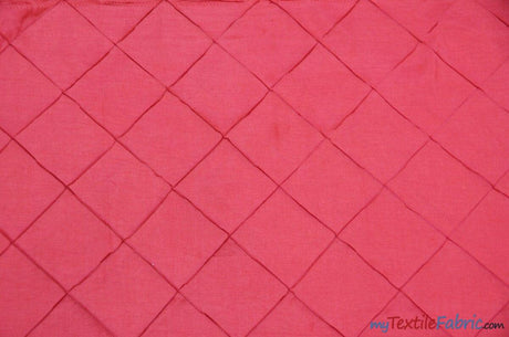 Taffeta Pintuck Fabric - 4" X 4" Diamond Pattern, 58" Width, Multiple Colors (1 Yard)