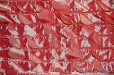 Petal Taffeta Polyester Fabric - Round Petal Texture, 57" Width, Multiple Colors (1 Yard)
