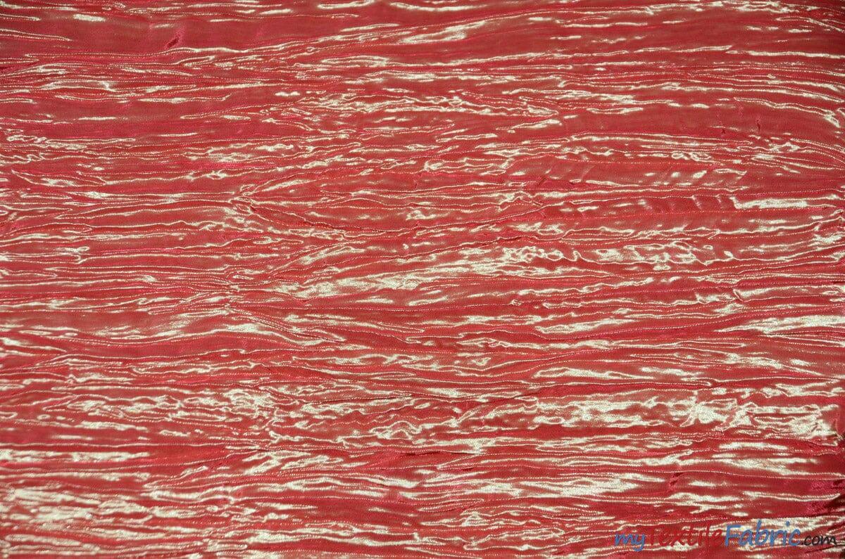 Crease Taffeta Crush Taffeta Polyester Fabric - Crushed Texture, 50/52" Width (Continuous Yards Or By Bolt)