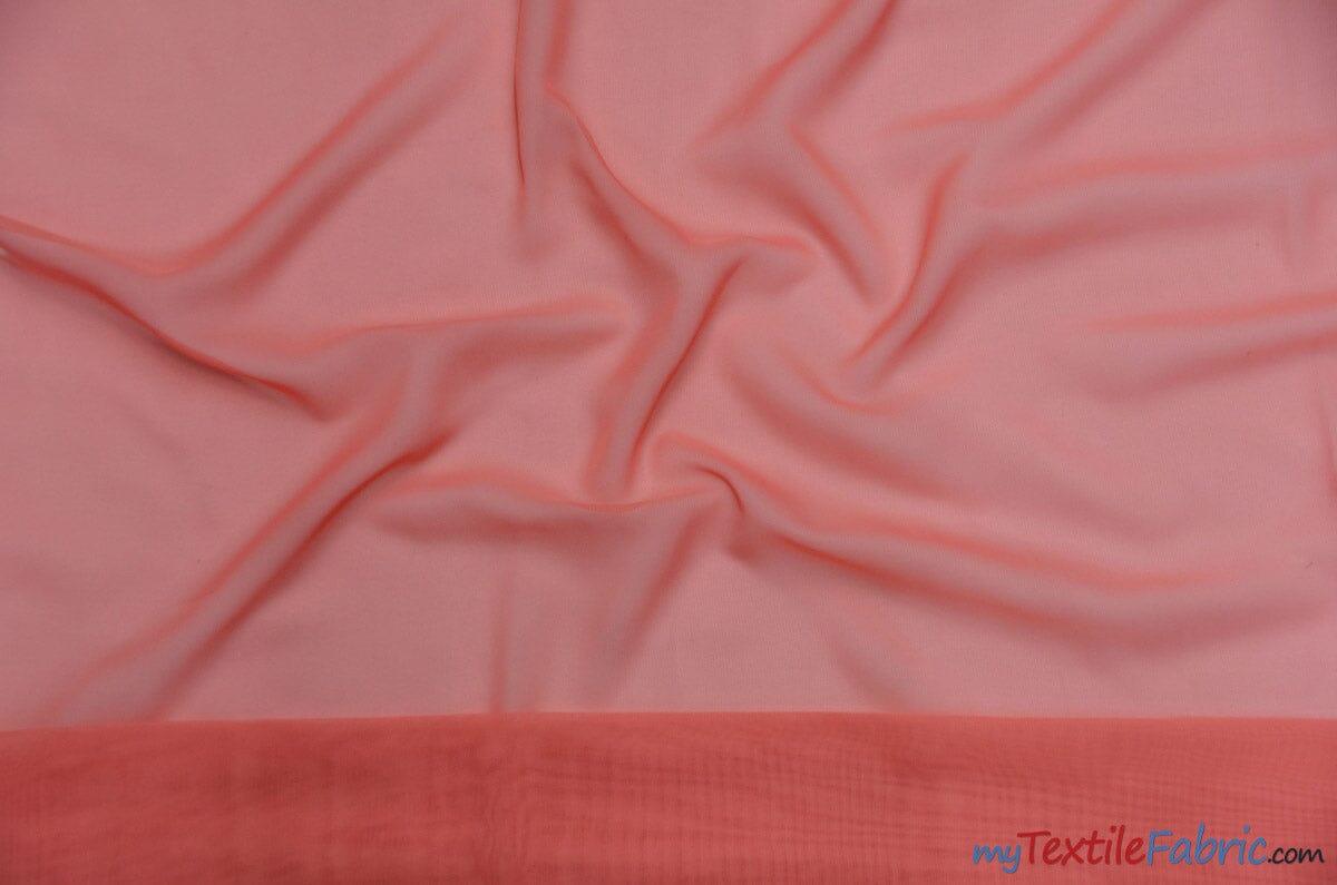 Polyester Chiffon Fabric - Super Soft, Flowy, Sheer, 58/60" Width, 100% Polyester (By The Continuous Yards & Bolts)
