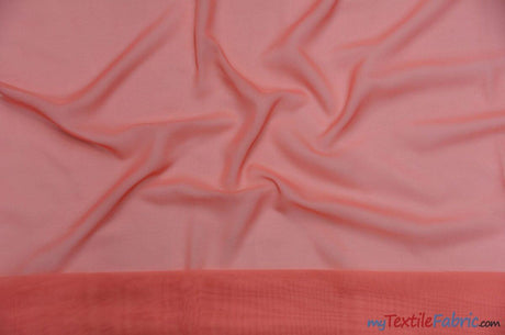 Polyester Chiffon Fabric - Super Soft, Flowy, Sheer, 58/60" Width, 100% Polyester (By The Continuous Yards & Bolts)