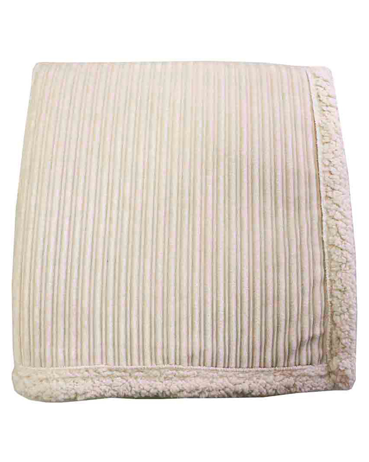 Corduroy Lambswool Throw Blanket