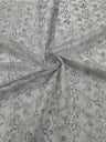 Corded Lace Butterfly Design Polyester Fabric - Butterfly Embroidered Sequin Mesh Lace, 50-54" Width (1 Yard)