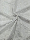 Corded Lace Butterfly Design Polyester Fabric - Butterfly Embroidered Sequin Mesh Lace, 50-54" Width (1 Yard)