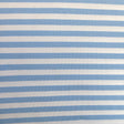 Cotton Lycra Cornflower and White Stripe Knit Fabric