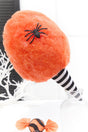 14" Orange Glitter Cotton Candy Halloween Ornament