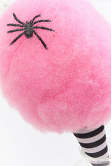 14" Pink Glitter Cotton Candy Halloween Ornament