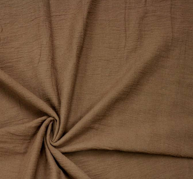 Cotton Gauze 100 Percent Cotton Fabric - Brown, 48/50" Width (1 Yard)