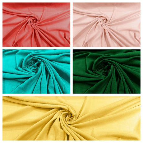 Cotton Gauze Cotton Fabric - Sheer Crinkle Texture, 54" Width (1 Yard)