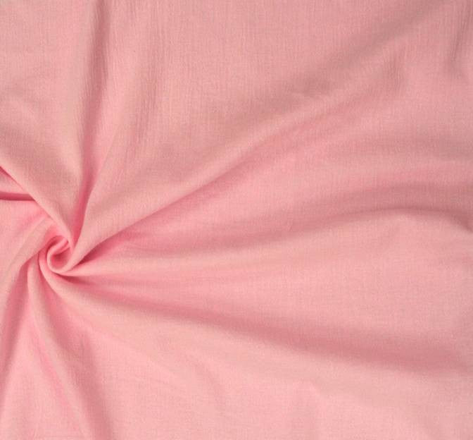 Cotton Gauze 100 Percent Cotton Fabric - Pink, 48/50" Width (1 Yard)