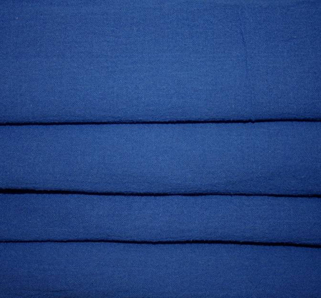 Cotton Gauze 100 Percent Cotton Fabric - Royal, Crinkled Texture, 48/50" Width (1 Yard)