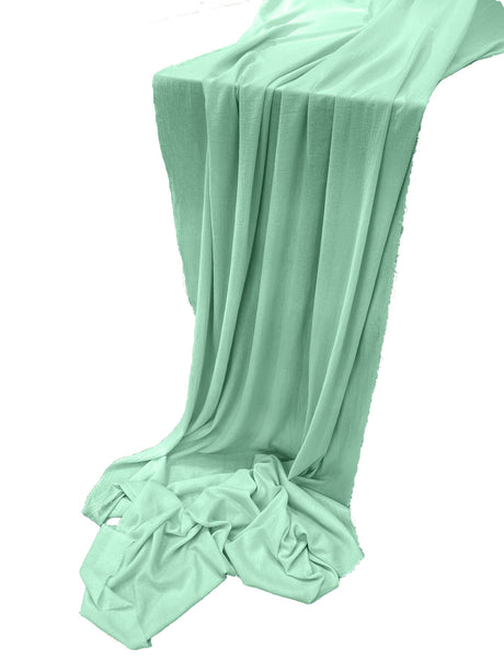 Cotton Gauze Sheer Table Runner Cotton Fabric - Sheer, 14" X 144" (1 Piece)