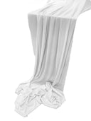 Cotton Gauze Sheer Table Runner - Sheer Cotton Fabric, 48" X 144" (1 Piece)
