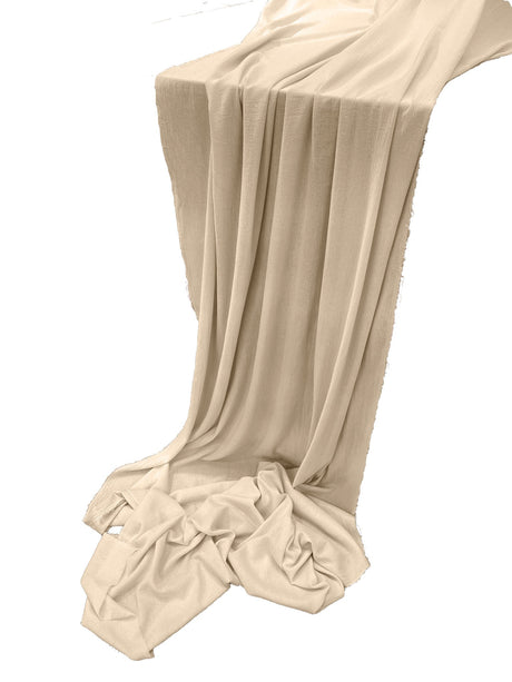 Cotton Gauze Sheer Table Runner Cotton Fabric - Sheer, 14" X 144" (1 Piece)