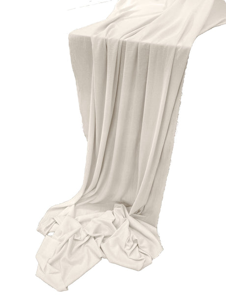 Cotton Gauze Sheer Table Runner Cotton Fabric - Sheer, 14" X 144" (1 Piece)