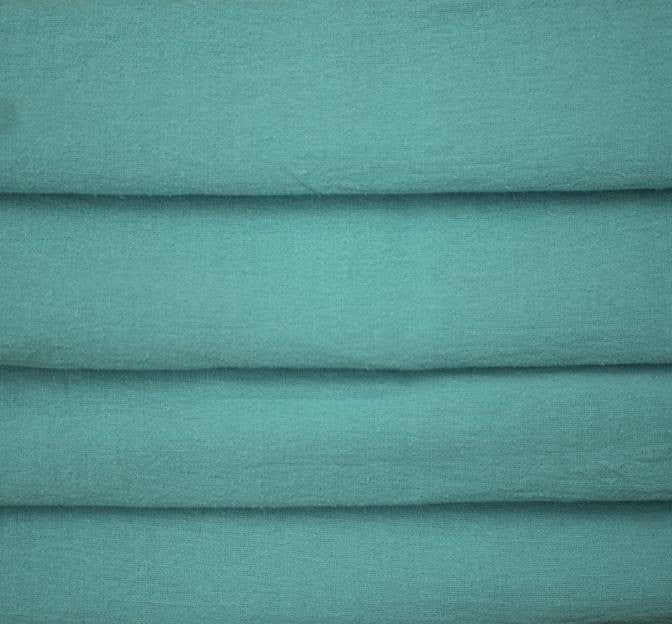 Cotton Gauze 100 Percent Cotton Fabric - Turquoise, Crinkled Texture, 48/50" Width (1 Yard)