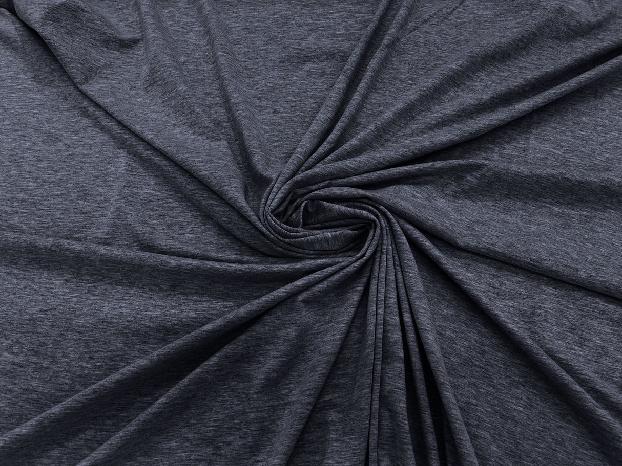 Cotton Jersey Spandex Knit Cotton Spandex Fabric - 58/60" Width, 50% Vertical Stretch, 25% Horizontal Stretch, 180 GSM (1 Yard)
