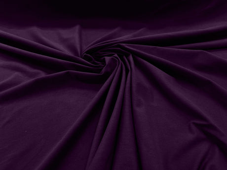 Cotton Jersey Spandex Knit Cotton Spandex Fabric - 58/60" Width, 50% Vertical Stretch, 25% Horizontal Stretch, 180 GSM (1 Yard)