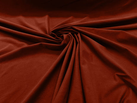 Cotton Jersey Spandex Knit Cotton Spandex Fabric - 58/60" Width, 50% Vertical Stretch, 25% Horizontal Stretch, 180 GSM (1 Yard)