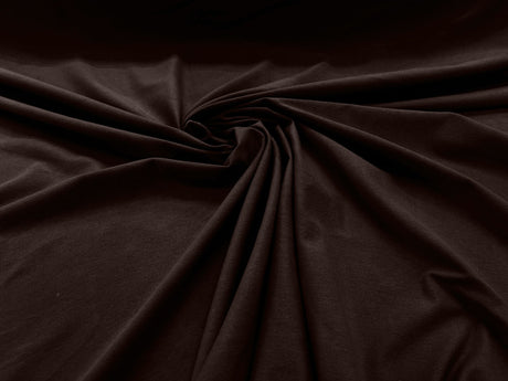 Cotton Jersey Spandex Knit Cotton Spandex Fabric - 58/60" Width, 50% Vertical Stretch, 25% Horizontal Stretch, 180 GSM (1 Yard)