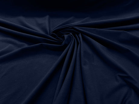 Cotton Jersey Spandex Knit Cotton Spandex Fabric - 58/60" Width, 50% Vertical Stretch, 25% Horizontal Stretch, 180 GSM (1 Yard)