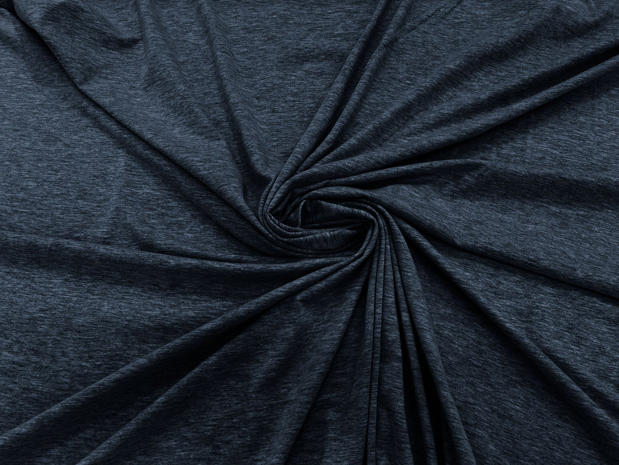 Cotton Jersey Spandex Knit Cotton Spandex Fabric - 58/60" Width, 50% Vertical Stretch, 25% Horizontal Stretch, 180 GSM (1 Yard)