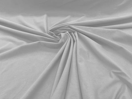 Cotton Jersey Spandex Knit Cotton Spandex Fabric - 58/60" Width, 50% Vertical Stretch, 25% Horizontal Stretch, 180 GSM (1 Yard)