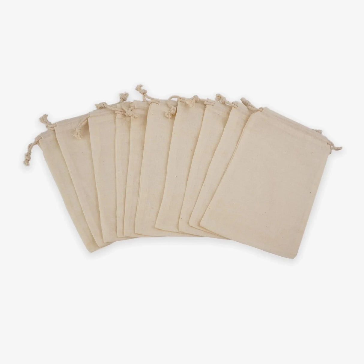 Cotton Muslin Bags - Natural (10 bags - 3" x 4")