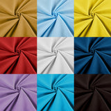 Cotton Polyester Broadcloth Fabric - Solid, 58" Width (1 Yard)