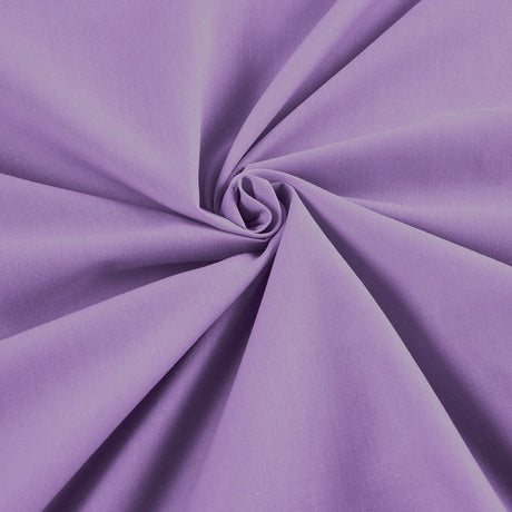 Cotton Polyester Broadcloth Fabric - Solid, 58" Width (1 Yard)