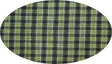 Cotton Yarn Dyed Brushed Or Flat Cotton Fabric - Black/Green Yarn Dyed Pattern, 40/42" Width