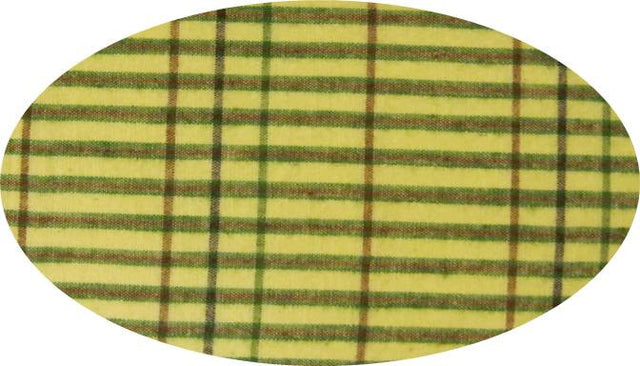 Cotton Yarn Dyed Fabric - Brushed Or Flat, Lime/Green/Brown, 40/42" Width