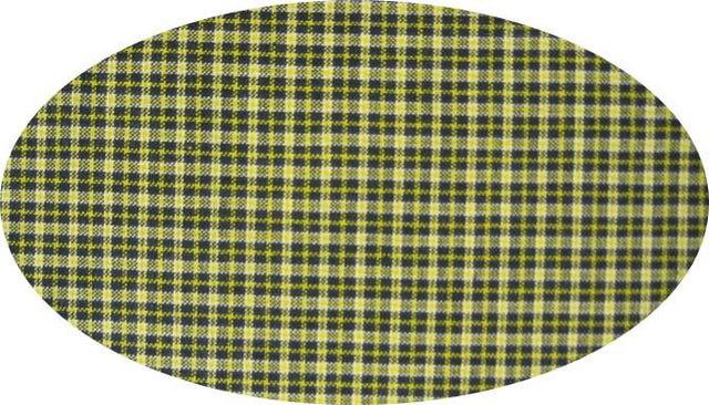 Cotton Yarn Dyed Cotton Fabric - Navy/Yellow, Brushed Or Flat, 40/42" Width